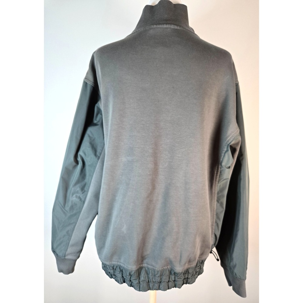Athleta Womens Half‎ Zip Sweatshirt Green Hybrid Triumph Cinch Waist Pullover S - Picture 3 of 16